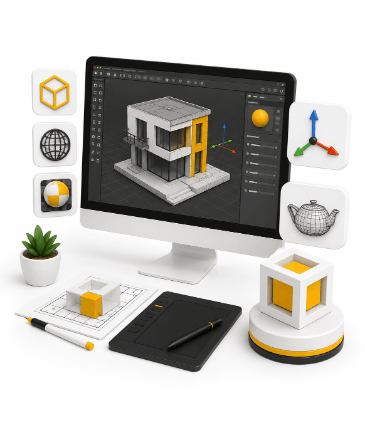 3D rendering of property, 3D-redndering av eindom, Digitalt konsulentselskap i Norge, Digital Consultancy in Norway